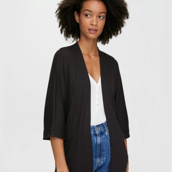 Wilfred Free Zlata Cardigan Sweater Black Classic Size XS - Picture 3 of 11